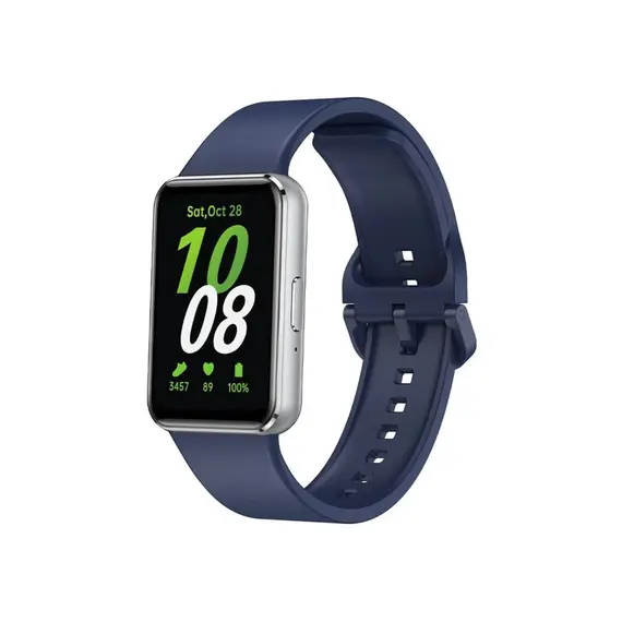 სმარტ საათის სამაჯური For Samsung Galaxy Fit3 Watch Band Soft Silicone Strap Replacement - Dark Blue , 2 image - Primestore.ge