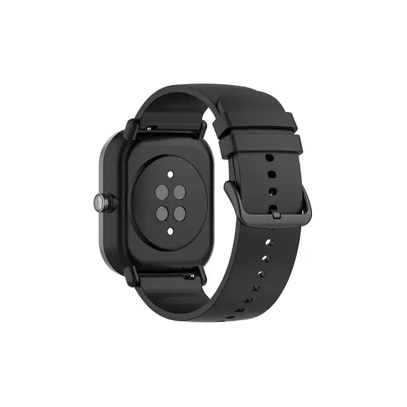სმარტ საათის სამაჯური for Samsung Galaxy Watch Soft Silicone Adjustable Smart Watch Band Replacement Strap 20mm -Black , 2 image - Primestore.ge