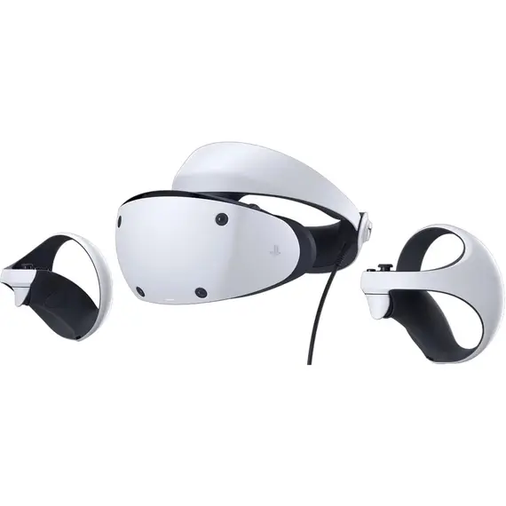 VR ყურსასმენი და კონტროლერი PlayStation VR2 Headset with Controllers for PlayStation 5 - White  - Primestore.ge