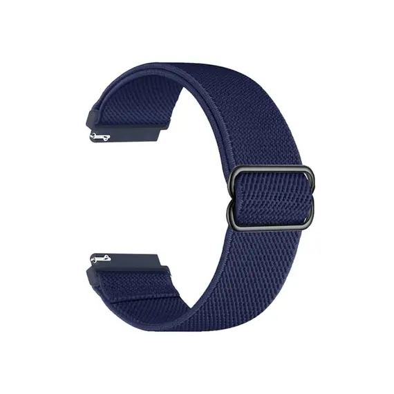 სმარტ საათის სამაჯური For Samsung Galaxy Watch6 Classic 47mm 43mm Watch Strap 20mm Adjustable Nylon Wrist Band - Dark Navy Blue  - Primestore.ge