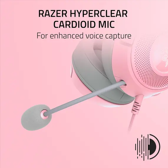 ყურსასმენი Razer Headset Kraken Kitty V2, RGB, USB, Quartz Ed. , 3 image - Primestore.ge