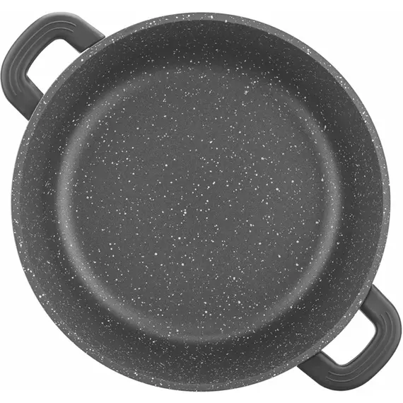 ქვაბი Ardesto Casserole with glass lid Gemini Anzio, 4.4l, aluminium, black , 4 image - Primestore.ge