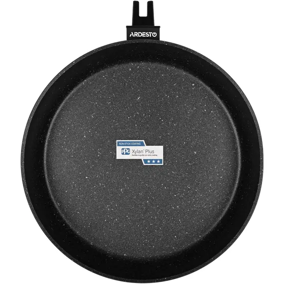 ტაფა Ardesto Deep Fry pan with removable handle Gemini Bari, 28cm, aluminium, black , 3 image - Primestore.ge
