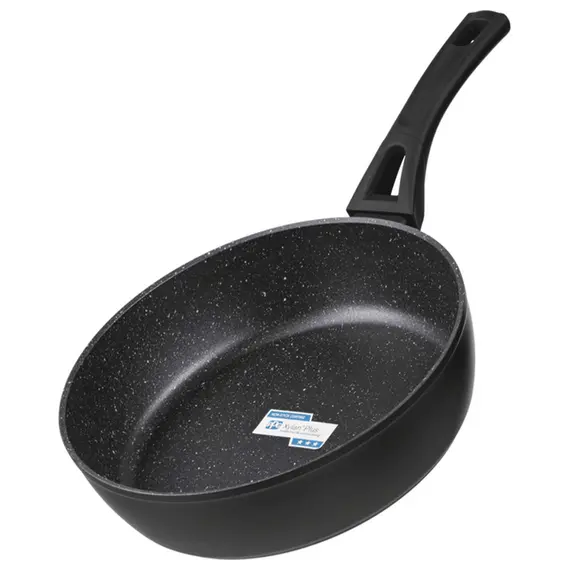 ტაფა Ardesto Deep Fry pan with lid Gemini Livorno, 26cm, aluminium, black  - Primestore.ge
