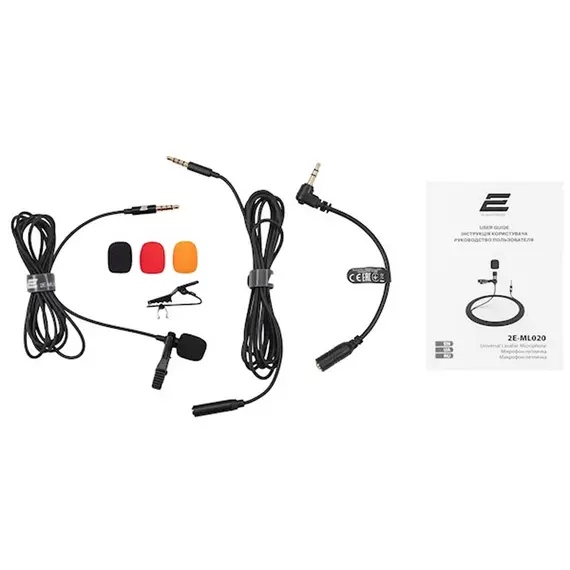 მიკროფონი 2E Lavalier Microphone ML020 3.5mm - Primestore.ge