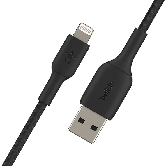USB კაბელი BELKIN BOOSTCHARGE BRAIDED LIGHTNING TO USB-A CABLE , 2 image - Primestore.ge