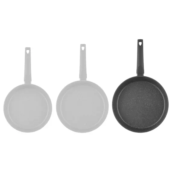 ტაფა Ardesto Deep Fry pan with lid Gemini Gourmet Viareggio, 28cm, aluminium, black , 7 image - Primestore.ge