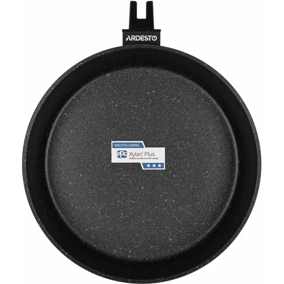 ტაფა Ardesto Deep Fry pan with removable handle Gemini Bari, 24cm, aluminium, black , 3 image - Primestore.ge