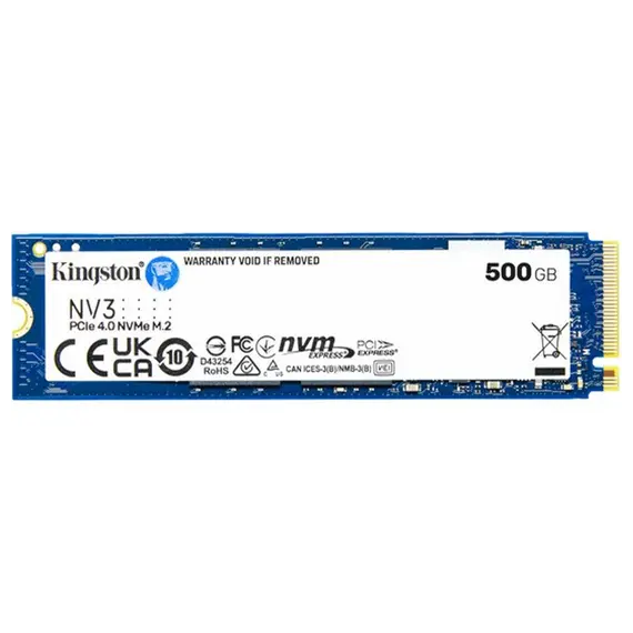 მყარი დისკი SSD Kingston M.2  500GB PCIe 4.0 NV3 - Primestore.ge