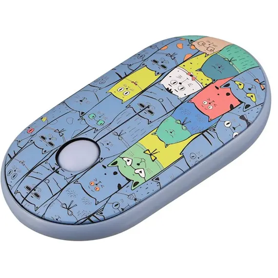 Mouse 2E MF300 PETS CATS Silent WL BT, Blue, 2 image