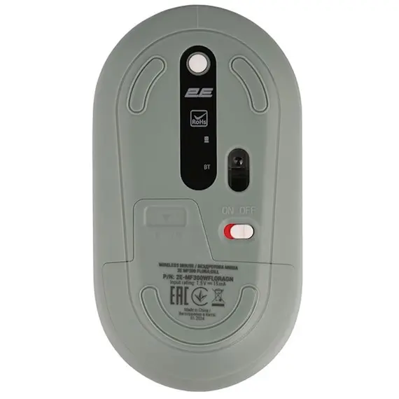 მაუსი 2E MF300 FLORA:DILL Silent WL BT, Green , 4 image - Primestore.ge