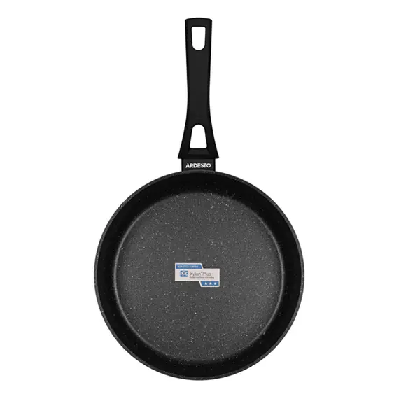 ტაფა Ardesto Deep Fry pan with lid Gemini Livorno, 26cm, aluminium, black , 3 image - Primestore.ge