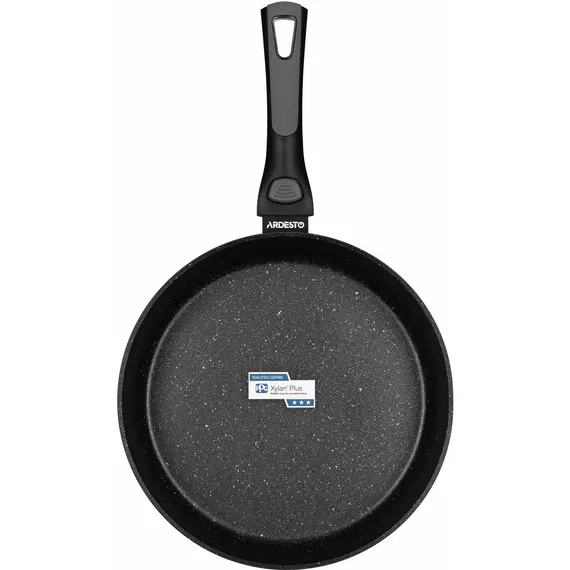 ტაფა Ardesto Deep Fry pan with removable handle Gemini Bari, 28cm, aluminium, black , 2 image - Primestore.ge