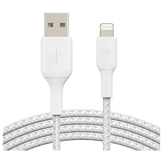 USB კაბელი BELKIN CAA002BT2MWH USB CABLE FOR IPHONE, IPAD, AIRPODS  - Primestore.ge