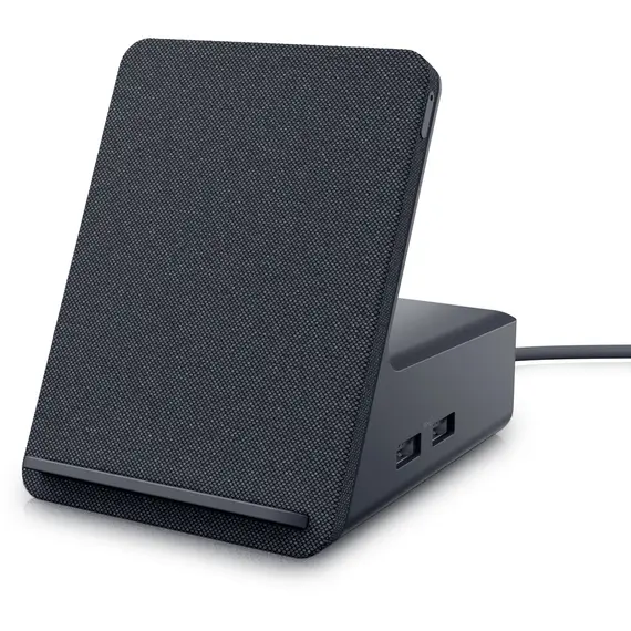 მობილურის დამტენი სადგური Dell HD22Q Dual Charge Dock, Wireless Charging, DP, HDMI, 4xUSB3.2, USB3.2 Type-C, RJ45, Black , 2 image - Primestore.ge