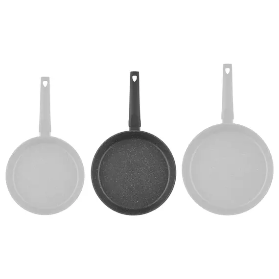 ტაფა Ardesto Deep Fry pan with lid Gemini Gourmet Viareggio, 26cm, aluminium, black , 5 image - Primestore.ge