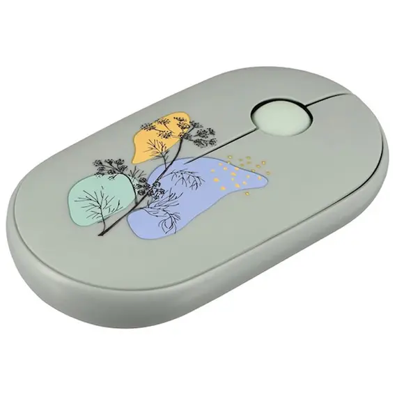 მაუსი 2E MF300 FLORA:DILL Silent WL BT, Green , 2 image - Primestore.ge