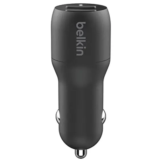 ავტომობილის USB დამტენი Belkin DUAL USB-A CAR CHARGER 12W X2, BLK , 4 image - Primestore.ge