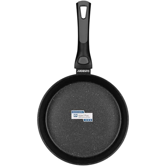 ტაფა Ardesto Deep Fry pan with removable handle Gemini Bari, 24cm, aluminium, black , 2 image - Primestore.ge