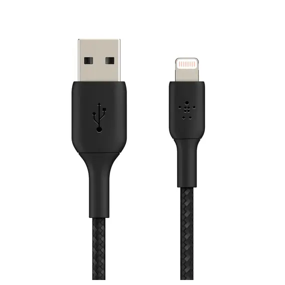 USB კაბელი BELKIN CAA002BT2MBK APPLE IPHONE CHARGER USB TO LIGHTNING CABLE 6FT , 3 image - Primestore.ge