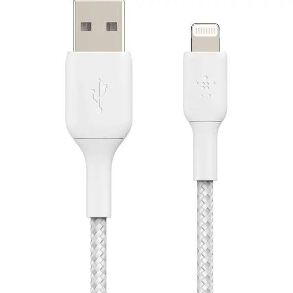 USB კაბელი BELKIN CAA002BT2MWH USB CABLE FOR IPHONE, IPAD, AIRPODS , 2 image - Primestore.ge