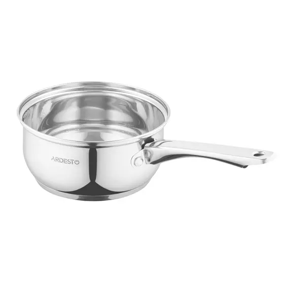 ქვაბი Ardesto Saucepan with glass lid Gemini Gourmet Spoleto, 1.4l, stainless steel , 2 image - Primestore.ge