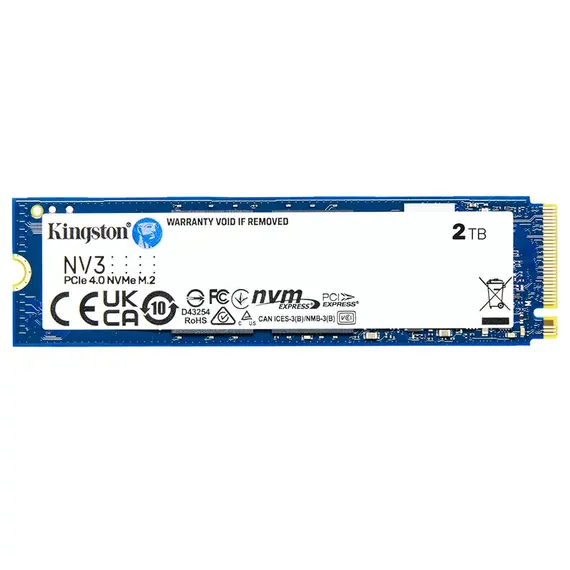 მყარი დისკი SSD Kingston M.2 2TB PCIe 4.0 NV3  - Primestore.ge