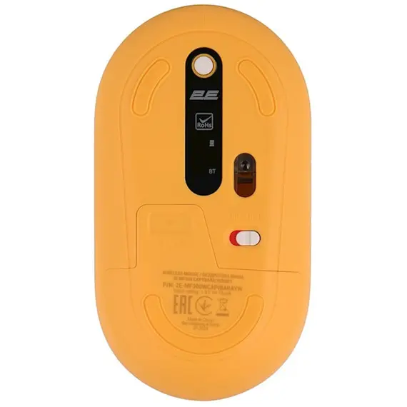 Mouse 2E MF300 CAPYBARA SUNSET Silent WL BT, Yellow, 3 image