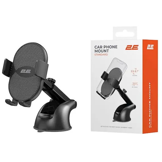 მობილურის სამაგრი 2E Car Holder window Standard , 4 image - Primestore.ge