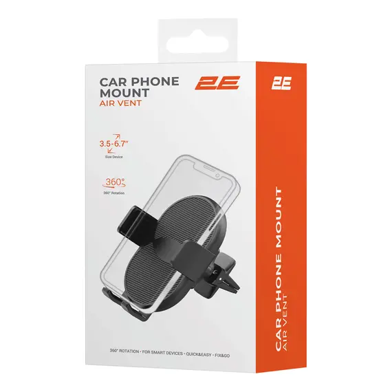 მობილურის სამაგრი 2E Car Holder Air vent , 5 image - Primestore.ge