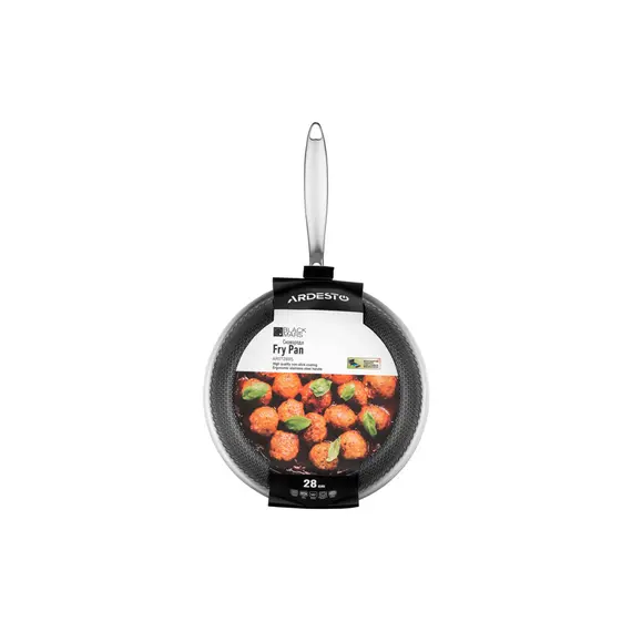 ტაფა Ardesto Fry pan Black Mars Avior, 28cm, Triply stainless steel , 4 image - Primestore.ge