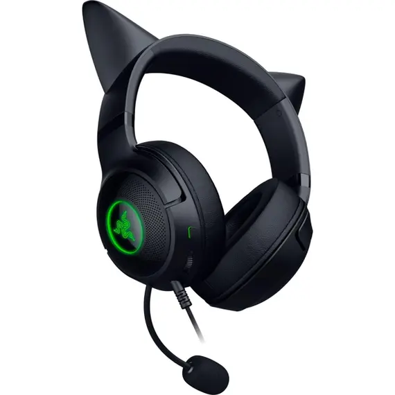 ყურსასმენი Razer RZ04-04730100-R3M1 Kraken Kitty V2, Gaming Headset, Wired, USB, Black , 3 image - Primestore.ge
