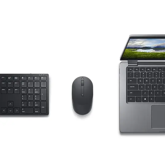 კლავიატურა და მაუსი DELL Pro Wireless Keyboard and Mouse - KM5221W - Russian (QWERTY) - Black , 3 image - Primestore.ge