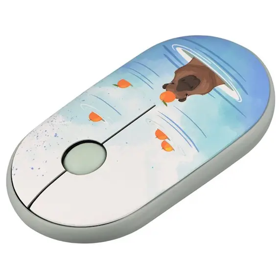 მაუსი 2E MF300 CAPYBARA:TANGERINE Silent WL BT, Green , 2 image - Primestore.ge