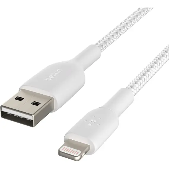 USB კაბელი BELKIN CAA002BT2MWH USB CABLE FOR IPHONE, IPAD, AIRPODS , 5 image - Primestore.ge