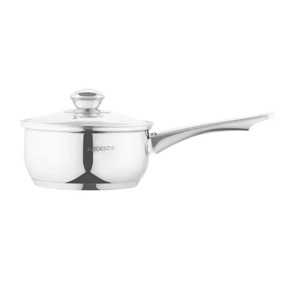ქვაბი Ardesto Saucepan with glass lid Gemini Gourmet Spoleto, 1.4l, stainless steel , 3 image - Primestore.ge