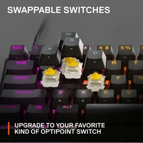 კლავიატურა SteelSeries Keyboard Apex 9 Mini US , 4 image - Primestore.ge