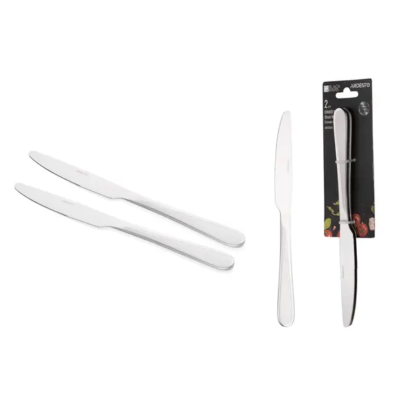 Ardesto Table knives set Black Mars Zenith, 2pcs, stainless steel , 2 image - Primestore.ge