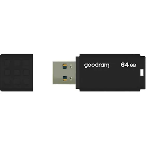 ფლეშ მეხსიერება Flash Goodram 64GB UME3 BLACK USB 3.2 Gen 1 , 2 image - Primestore.ge