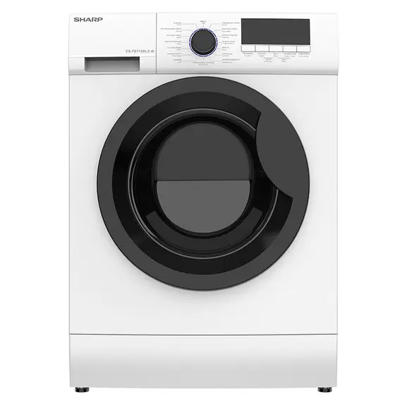 სარეცხი მანქანა Sharp ES-FE712DLZ-W, 7Kg, 1200Rpm, Washing Machine, White  - Primestore.ge
