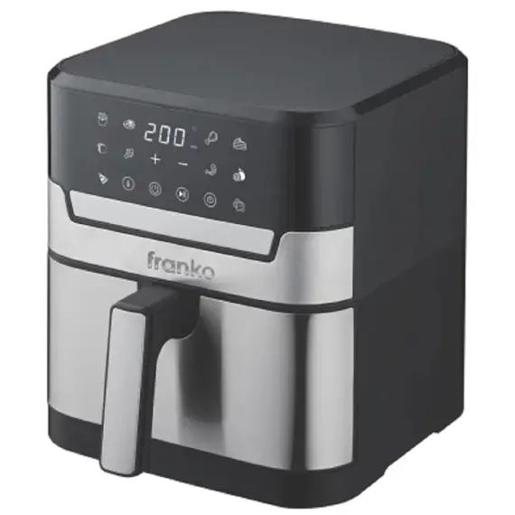 აეროგრილი Franko FAF-9027, 1800W, 8L, Air Fryer, Black/Silver , 2 image - Primestore.ge