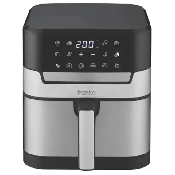 აეროგრილი Franko FAF-9027, 1800W, 8L, Air Fryer, Black/Silver  - Primestore.ge