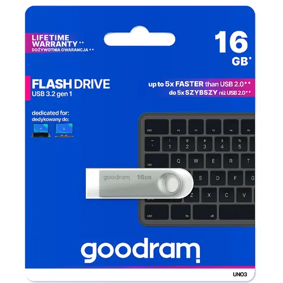 ფლეშ მეხსიერება Flash Goodram UNO3-0160S0R11 16GB , 3 image - Primestore.ge