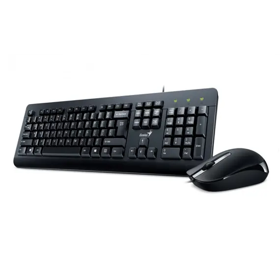 კლავიატურა და მაუსი Genium KM-160 USB Black  - Primestore.ge