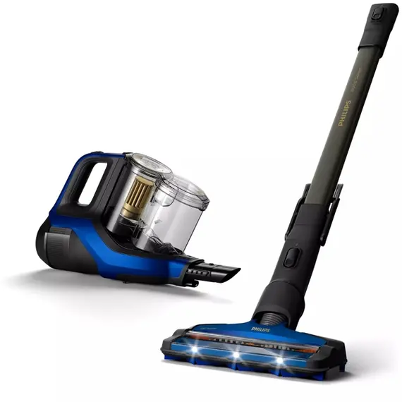 მტვერსასრუტი Philips XC8049/01, 0.6L, Vacuum Cleaner, Black/Blue , 2 image - Primestore.ge