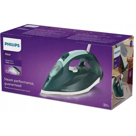 უთო Philips DST7031/70, 2800W, 300ML, Steam Iron, Green , 4 image - Primestore.ge
