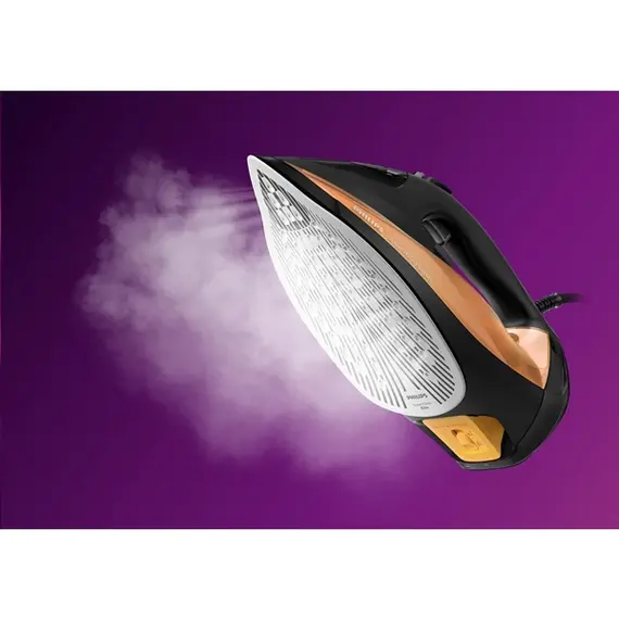 უთო Philips DST7040/80, 2800W, 300ML, Steam Iron, Black/Golden , 4 image - Primestore.ge