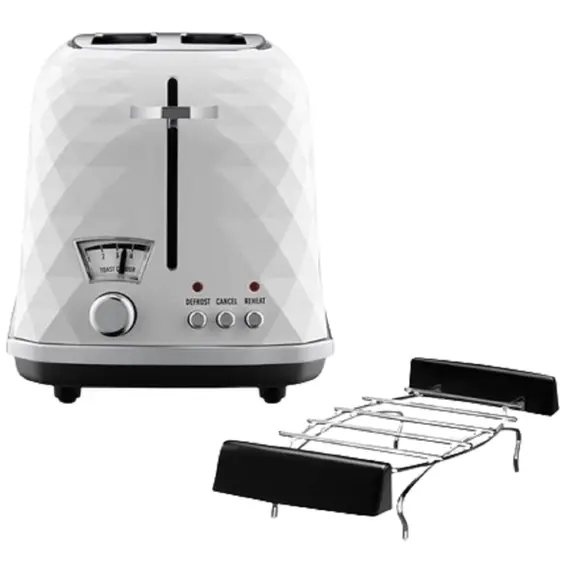 ტოსტერი DeLonghi CTJ2103W, 900W, Toaster, White , 2 image - Primestore.ge