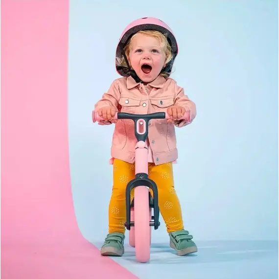 საბავშვო ბალანს ველოსიპედი YVolution YT16P2 Bigovel Yvelo, Children's Balance Bicycle, Junior Pink , 5 image - Primestore.ge