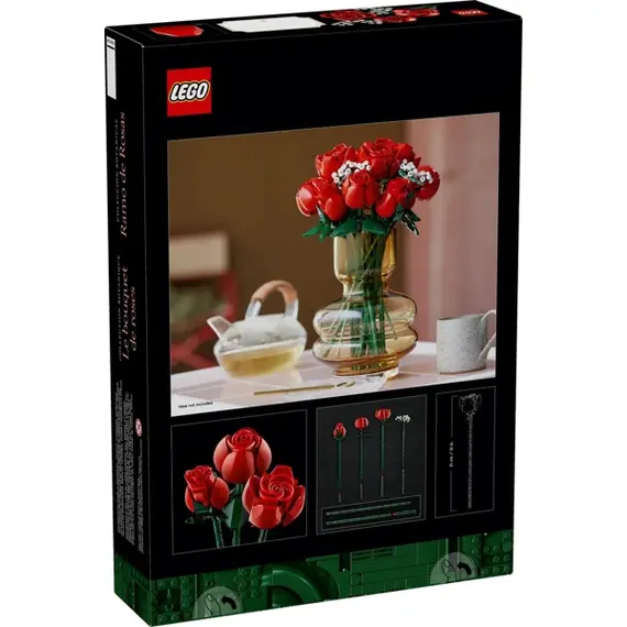 ლეგო Constructor LEGO Icons Bouquet of roses , 5 image - Primestore.ge